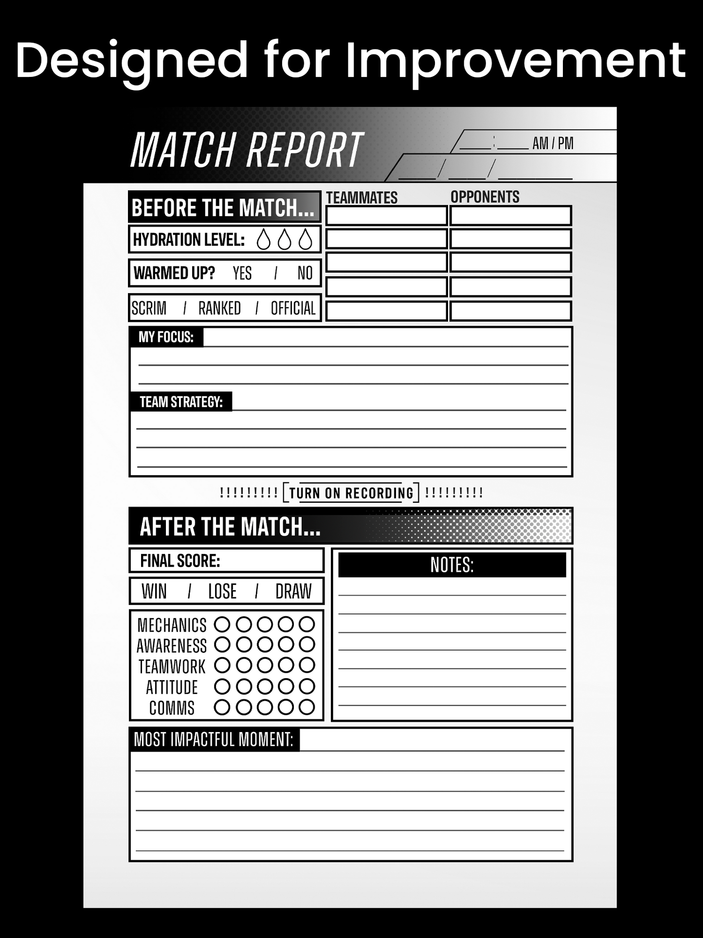 Hard Carry: A Guided Journal for Improving at Competitive Video Games